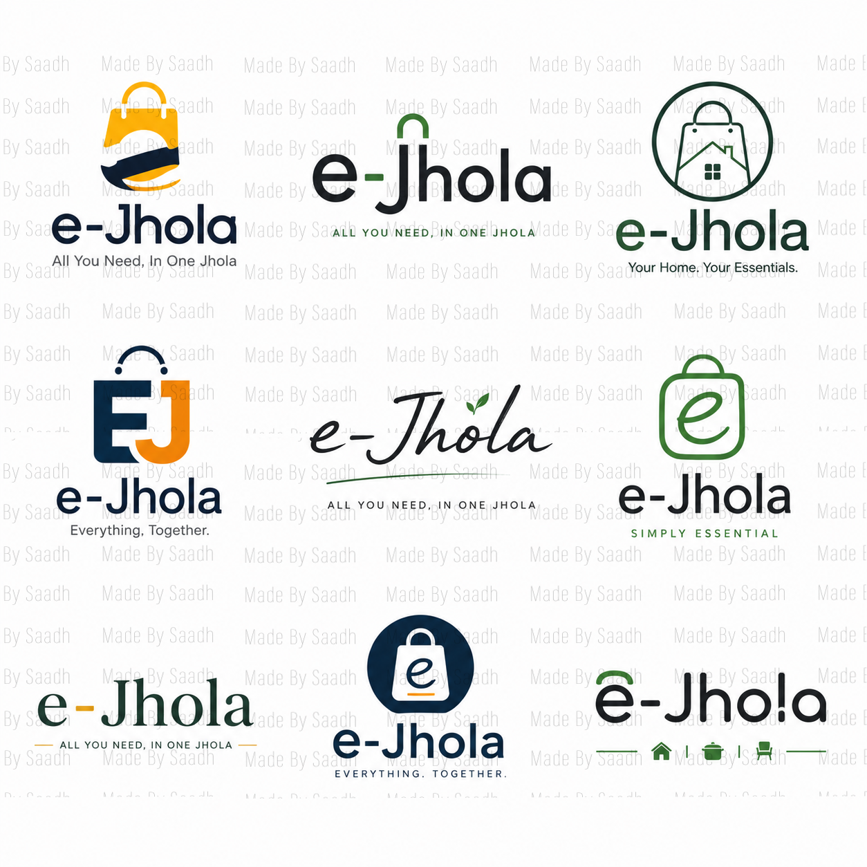 e-Jhola brand exploration artboard 1