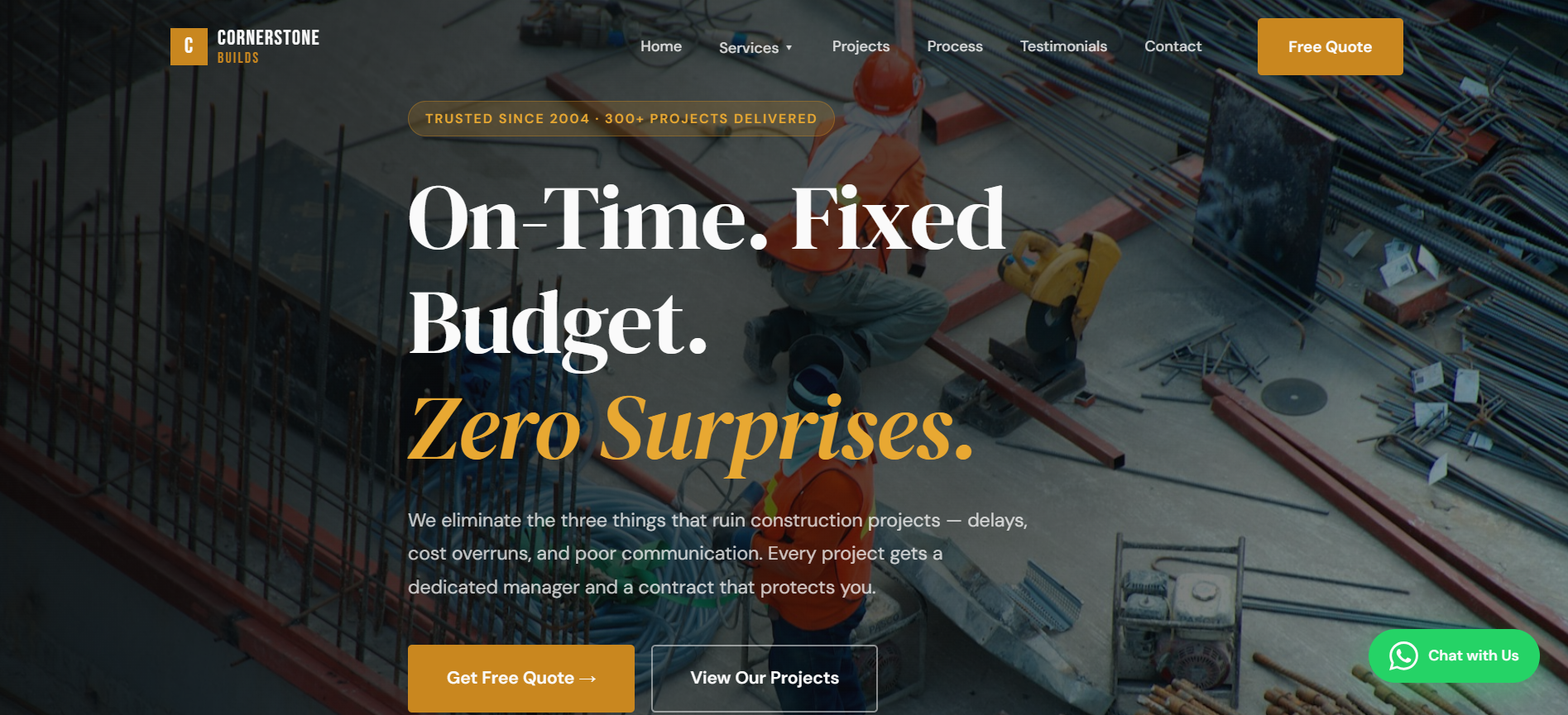 Cornerstone website screenshot